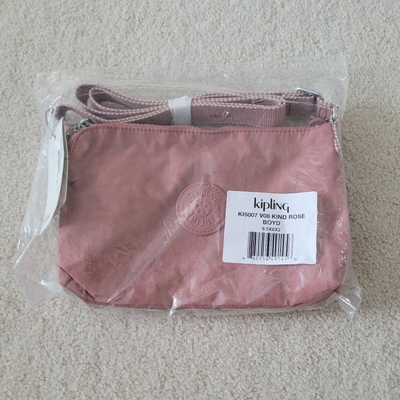 Kipling Boyd Crossbody Bag Kind Rose NWT - Picture 10 of 10